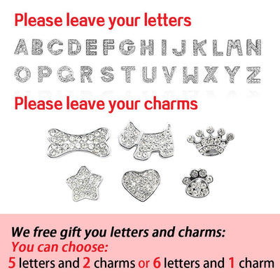 Personalized Rhinestone Cat & Small Dog Collar – Custom PU Leather with Name & Charm - 7