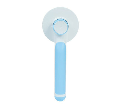 Pet Grooming Comb with Round Handle – 135° Stainless Steel Needle, One - Click Self - Cleaning, Knot & Fur Removal Brush - 0