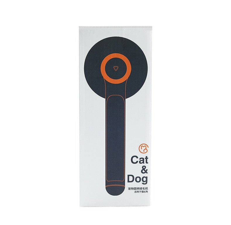 Pet Grooming Comb with Round Handle – 135° Stainless Steel Needle, One - Click Self - Cleaning, Knot & Fur Removal Brush - 0