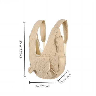 Portable Pet Chest Carrier Bag – Large Capacity & Breathable Travel Backpack for Small Pets (50–60L) - 0