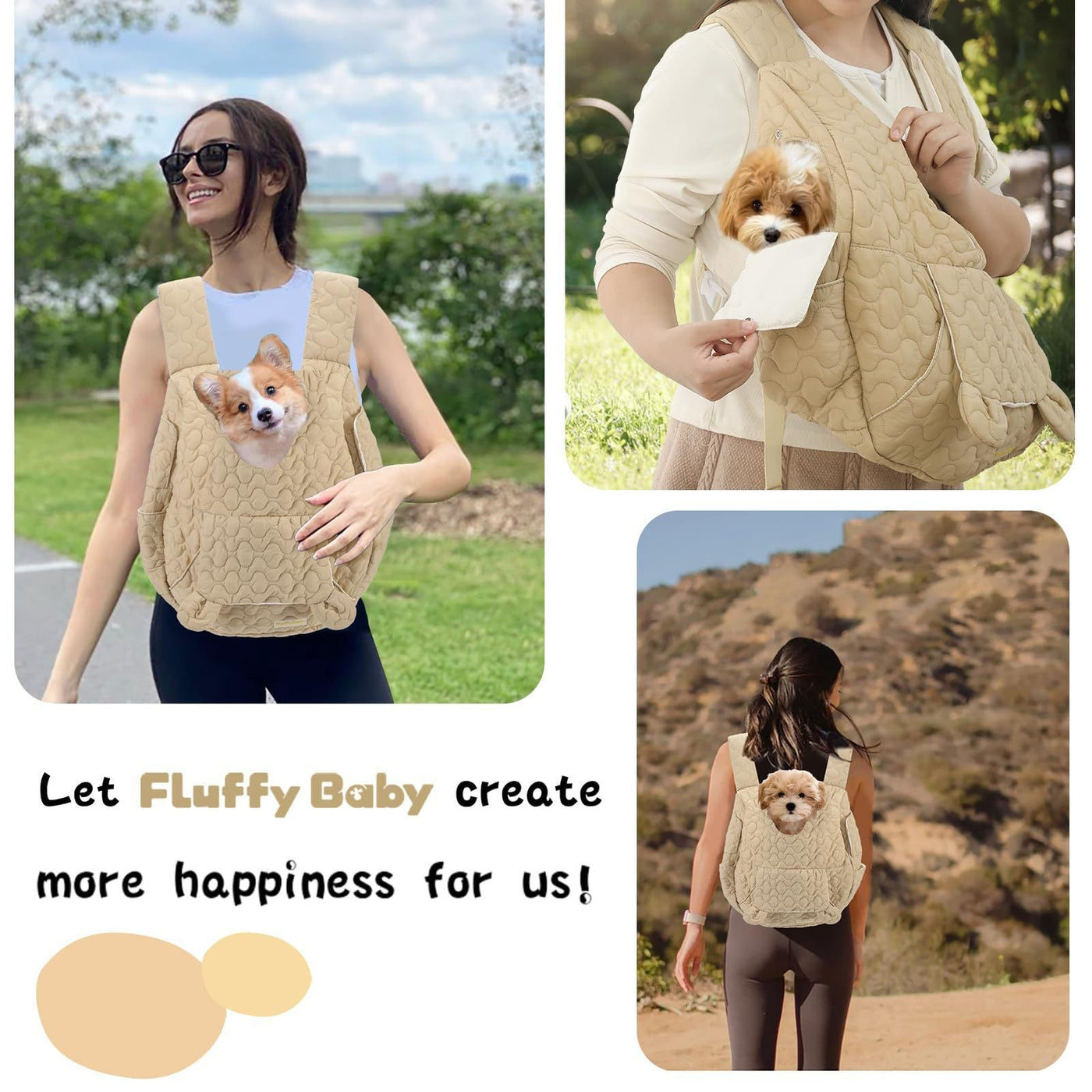 Portable Pet Chest Carrier Bag – Large Capacity & Breathable Travel Backpack for Small Pets (50–60L) - 0