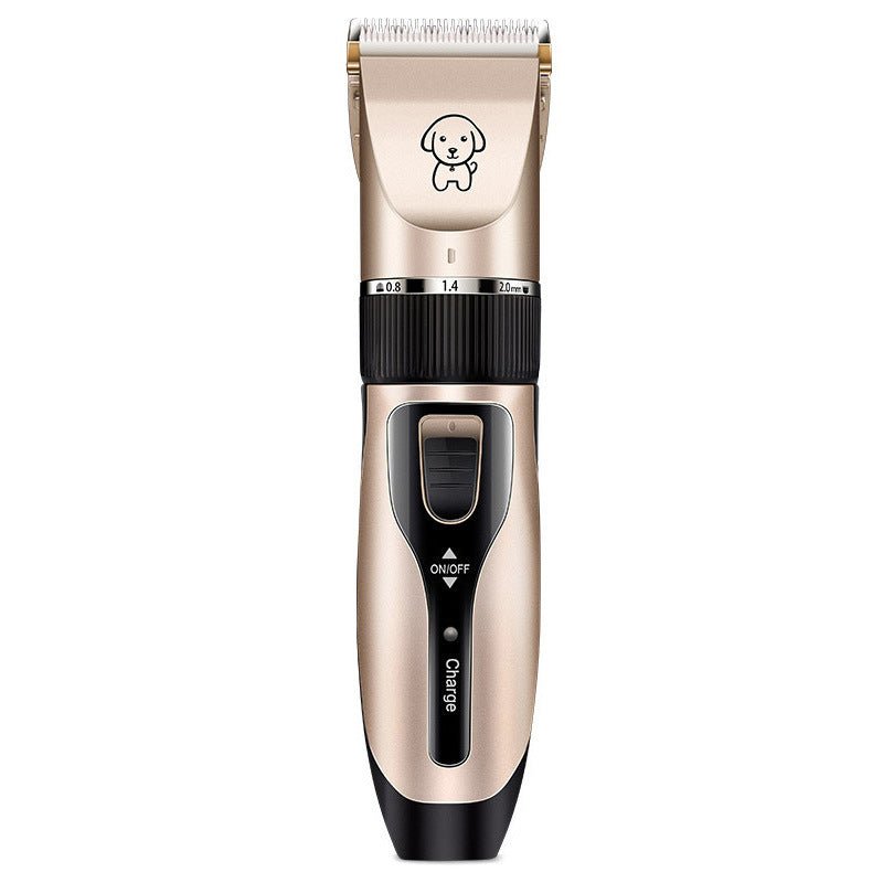 Professional Dog & Cat Hair Clipper – Titanium Ceramic Blade, Rechargeable, Low - Heat, Quiet Pet Grooming Shaver - 0
