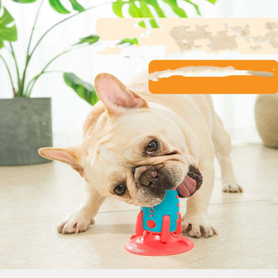 Rocket - Shaped Dog Chew Toy – Treat Dispensing, Bite - Resistant Silicone Toy for Dental Health - 0