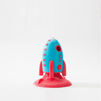 Rocket - Shaped Dog Chew Toy – Treat Dispensing, Bite - Resistant Silicone Toy for Dental Health - 0