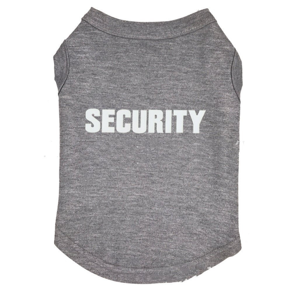 Security Dog Shirt – Funny Printed Pet T-Shirt for Small & Large Dogs | Casual Fit, Cotton Blend - 0