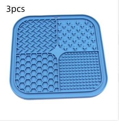 Silicone Pet Licking Pad – Slow Feeder Dog Bowl with Suction Cup | Anti - Choke Pet Food Mat - 0