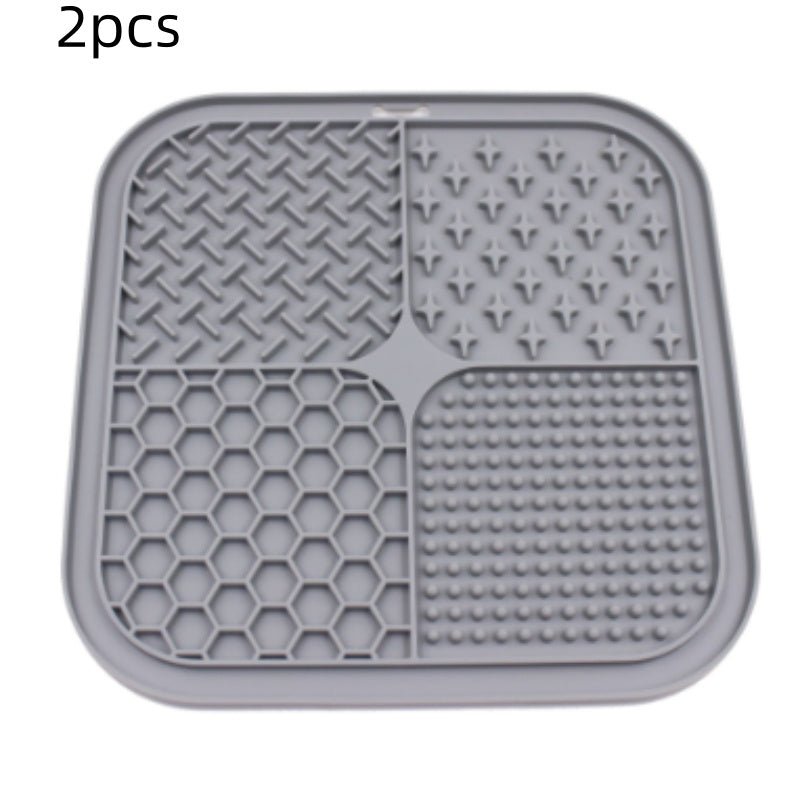 Silicone Pet Licking Pad – Slow Feeder Dog Bowl with Suction Cup | Anti - Choke Pet Food Mat - 0