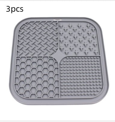 Silicone Pet Licking Pad – Slow Feeder Dog Bowl with Suction Cup | Anti - Choke Pet Food Mat - 0