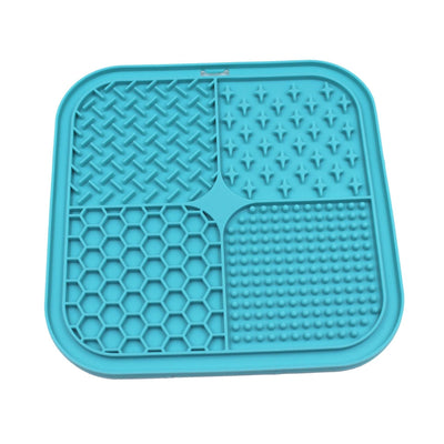 Silicone Pet Licking Pad – Slow Feeder Dog Bowl with Suction Cup | Anti - Choke Pet Food Mat - 0