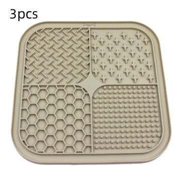 Silicone Pet Licking Pad – Slow Feeder Dog Bowl with Suction Cup | Anti - Choke Pet Food Mat - 0