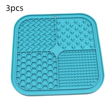 Silicone Pet Licking Pad – Slow Feeder Dog Bowl with Suction Cup | Anti - Choke Pet Food Mat - 0