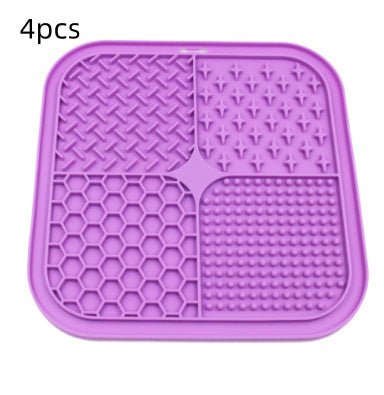 Silicone Pet Licking Pad – Slow Feeder Dog Bowl with Suction Cup | Anti - Choke Pet Food Mat - 0