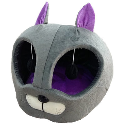 Soft Plush Cat Bed – Machine Washable Pet Bed with Artificial Short Plush Lining (16.5×15.7×14.5 in) - 0