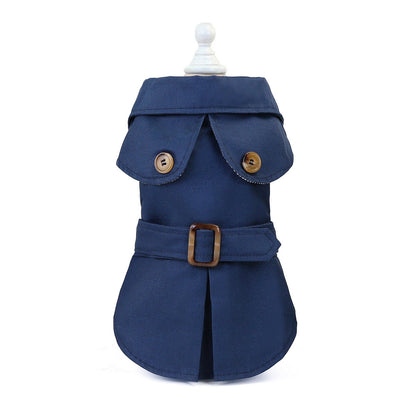 Trendy Dog Clothing – Lightweight Polyester Pet Outfit in Khaki, Navy & Green (S–XXL) - 0