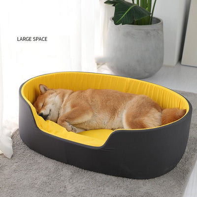 Universal Winter Pet Kennel – Washable Deep Sleep Dog & Cat Nest (S - 19×14 in, M - 22×16 in, L - 29×20 in) - 0