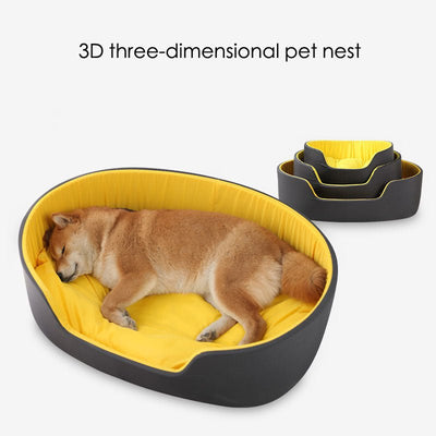 Universal Winter Pet Kennel – Washable Deep Sleep Dog & Cat Nest (S - 19×14 in, M - 22×16 in, L - 29×20 in) - 0