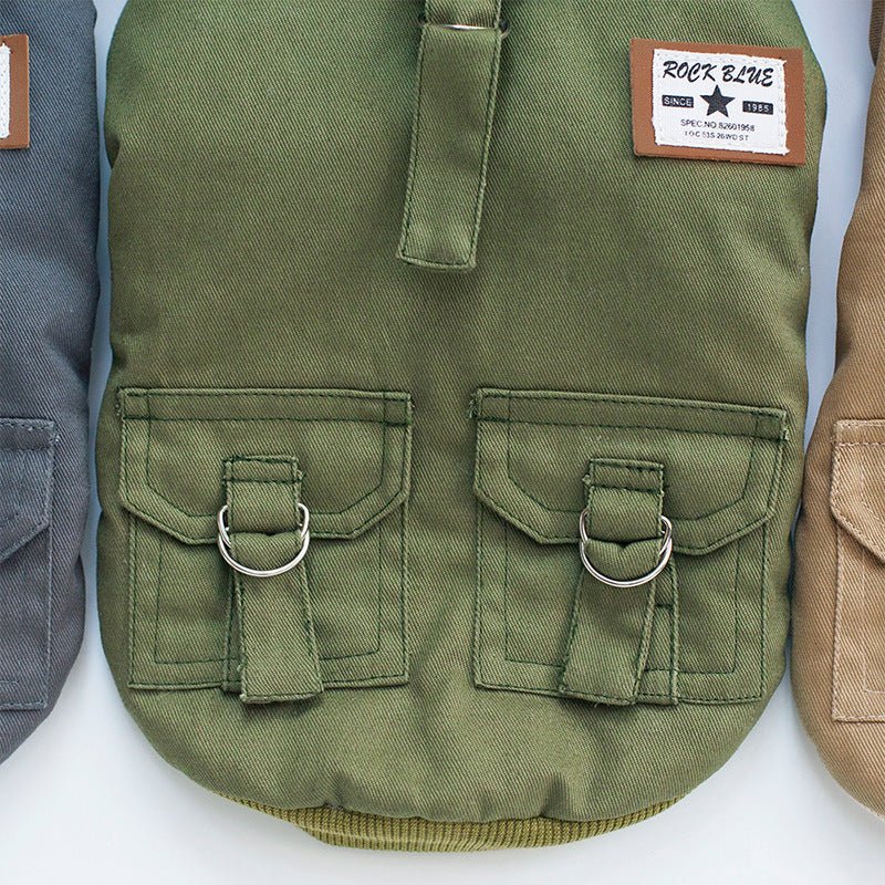 Warm Dog Coat with Hoodie – Cotton Winter Jacket for Small Dogs (Chihuahua, French Bulldog, Puppy) - 0