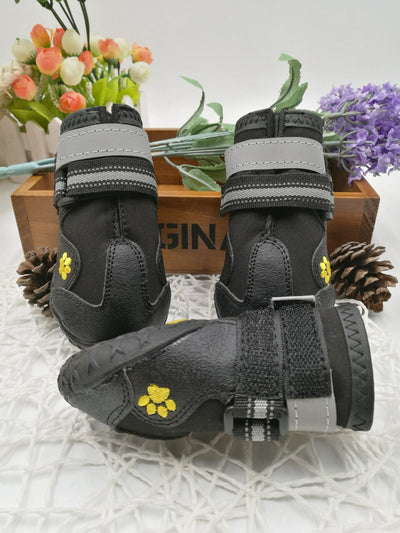 Waterproof Non - Slip Dog Shoes for Small & Large Dogs – Adjustable Fit, Anti - Skid Sole for Snow, Rain & Mud - 0